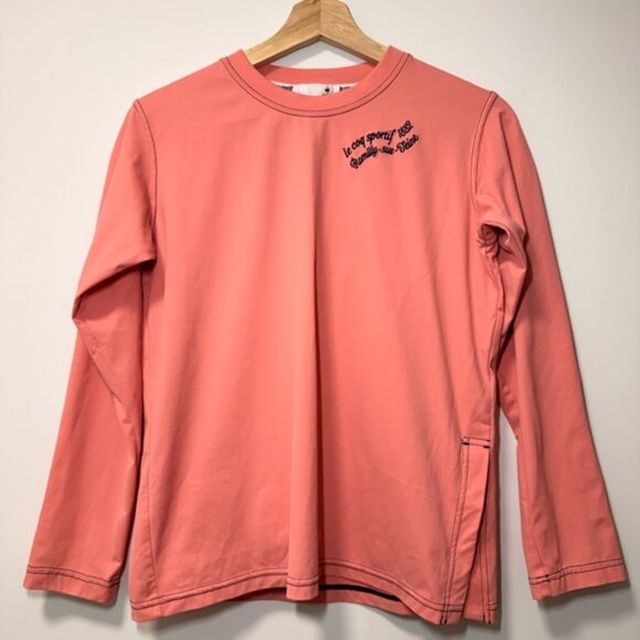 Le Coq Sportif Top Coral Polyester size S - Picture 1 of 8